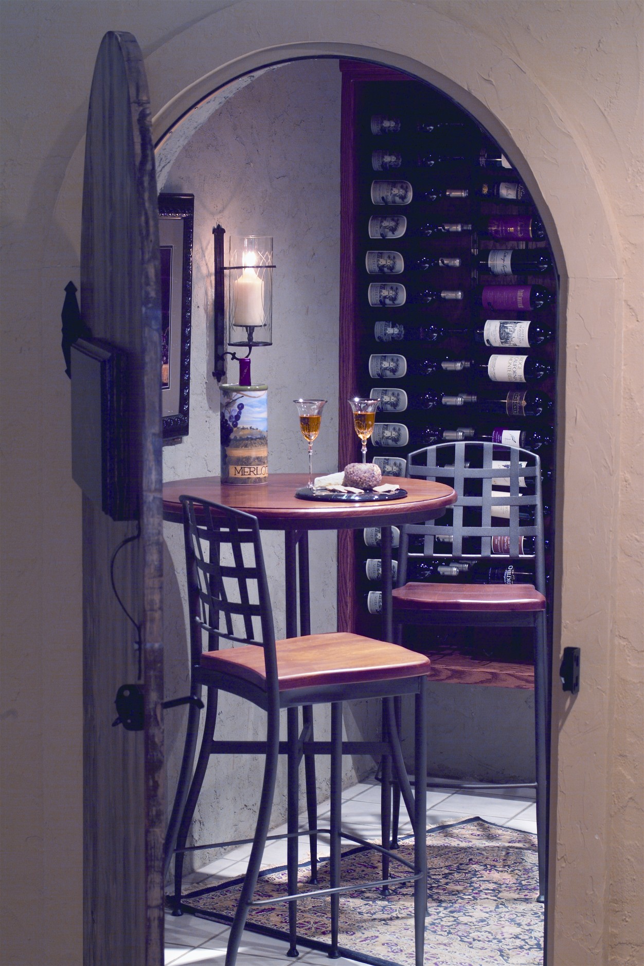 Arched door cellar